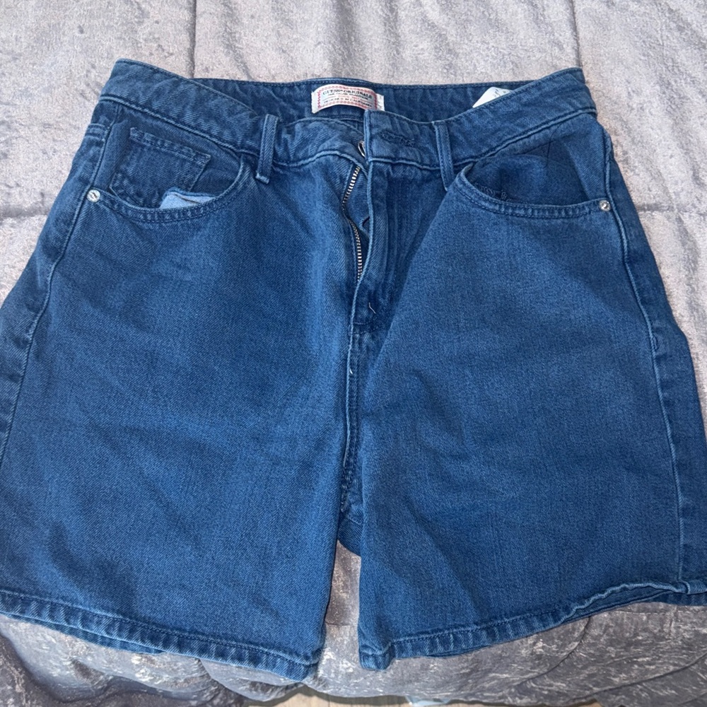 Blue Denim Shorts